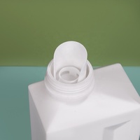 Bouteille vide de liquide de détergent à lessive en plastique HDPE, vide, carrée, rechargeable, 1L, 1000ml, 500ml