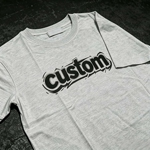 Camiseta Personalizada de Manga Corta para Hombre con Estampado de Letras, Cuello Redondo, Estilo Casual, Oversize, de Algodón, Estilo Urbano - Product Image 2