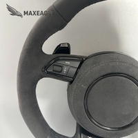 Volant de direction en cuir Alcantara entièrement personnalisé pour Audi RS A4 A5 A6 C7 B8 R8 S3 S4 S5 Q7 A7 S7 TT RS3 RS5 RS6 RS7 B9