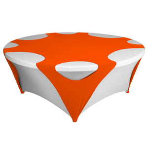 Hoàng Gia Màu Xanh bảng Runner Spandex căng 60inch Vòng tablecloth Overlay băng ghế dự bị bảng bìa cho đám cưới triển lãm trang trí - Product Image 5