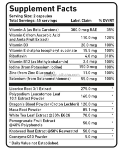 Oem פרטי תווית ניקוטינאמיד כמוסות ריבוסייד קפסולות רזברטרול אורגני + כמוסה קוורצטין - Product Image 6