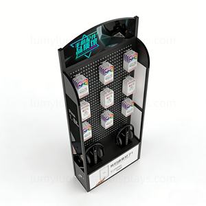 Exhibidor con Ganchos y Panel Perforado Metálico con Base para Accesorios de Teléfono Móvil, Estuche para Auriculares - Product Image 5