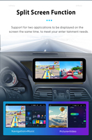 AutoRadio Android 14 Lecteur multimédia de voiture pour Mercedes Benz GLK Class X204 2008-2012 Stéréo Android Auto Carplay Navigation GPS