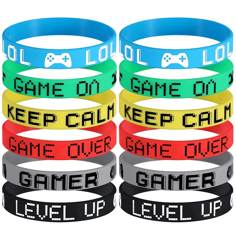 High Quality Waterproof Rubber Bands Custom Silicone Wristbands for Game Events