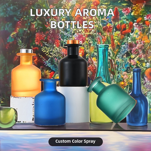 Sang Trọng <span class=keywords><strong>30Ml</strong></span> Màu Đen Mờ Thủy Tinh <span class=keywords><strong>Reed</strong></span> Khuếch Tán Hương Thơm Chai Axit Khắc Văn Phòng Trang Trí 150Ml 200Ml Nước Hoa Khuếch Tán Chai - Product Image 4