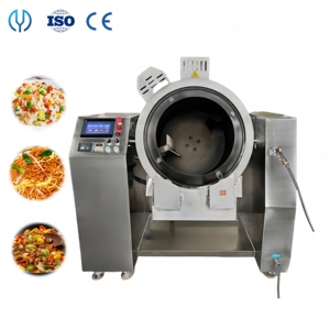 <span class=keywords><strong>Robot</strong></span> de cuisine professionnel pour restaurant : Cuiseur rotatif automatique à cylindre pour riz sauté, cuisson à gaz et électrique, type wok - Product Image 1