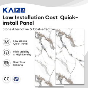 Panneaux muraux décoratifs en <span class=keywords><strong>PVC</strong></span> KAIZEIN, plafonds intégrés, texture marbre, panneau mural en <span class=keywords><strong>PVC</strong></span> imperméable - Product Image 1