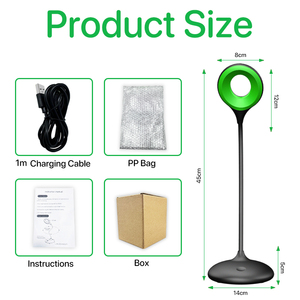 Màu xanh lá cây ánh sáng pin Powered <span class=keywords><strong>LED</strong></span> đèn bàn hiện đại Bắc Âu nghiên cứu đọc sách phòng ngủ cạnh giường ngủ bàn ánh sáng kích thước trung điều khiển cảm ứng - Product Image 6