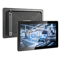 PC Industrial Todo en Uno de 24 Pulgadas para Montaje en Panel, Pantalla Táctil Capacitiva IPS sin Ventilador de 21.5, 18.5 y 15.6 Pulgadas, con Certificación CE y FCC