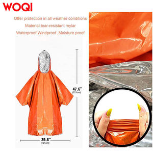 WOQI acil uyku tulumu pelerin hayat kurtarıcı uyku tulumu, acil yağmurluk - Product Image 2