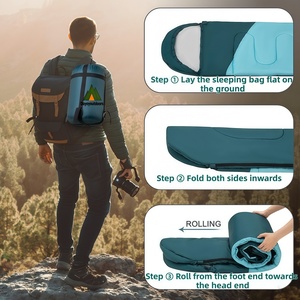 Sac de couchage JT, sac de couchage enveloppant pour adulte, doux et épais, couverture de sieste d'intérieur, portable pour le <span class=keywords><strong>camping</strong></span>, chaud, extérieur - Product Image 3