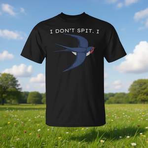 Camiseta con diseño de juego de palabras divertido sobre pájaros para amantes de las aves: No escupe, trago un pájaro. - Product Image 3