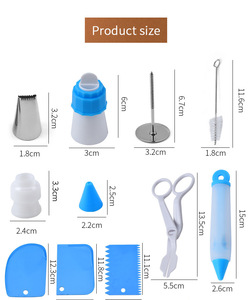 66-Piece bánh trang trí Kit Baking nguồn cung cấp công cụ thiết lập bánh đứng Bàn xoay bánh Chảo bên trang trí nhà bếp nướng thiết yếu - Product Image 5