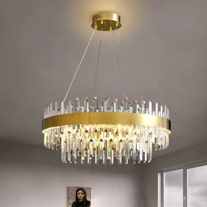 Zèle d'éclairage nordique moderne fumé marocain verre soufflé à la main led suspensions pour le salon - Product Image 3