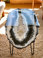 Offre spéciale Dalle en bois Table Résine Rivière Océan Table à manger en bois massif au meilleur prix Table basse