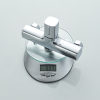 Robinet de douche pour baignoire Momali, corps en laiton, poignée unique, chrome, style contemporain, noyau de vanne en céramique poli, jet doux