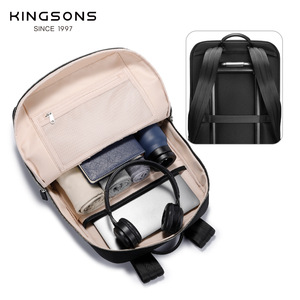 Kingsons Business <b>Backpack</b> 20-35L <b>Lightweight</b> Wear-Resistant Interior Zipper Pocket Everyday Use - Product Image 1