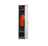 Armoire de rangement pour vêtements, 1 porte, métal, acier, meubles bon marché, casier à vêtements pour étudiants à vendre