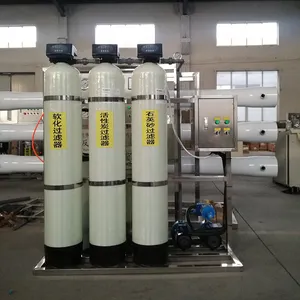RO reverse osmosis plant of 1000 liters/hour, purified water production and packaging plant ro water filter purifier treatment