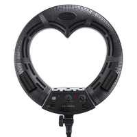 Anneau lumineux professionnel pour téléphone, selfie, 18 pouces, 100W, éclairage vidéo LED, 3200-5600K, température de couleur réglable, contrôle par interrupteur