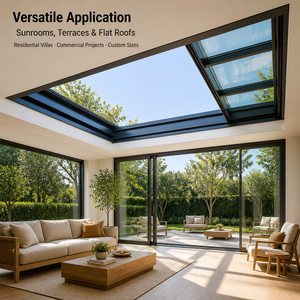 Finestra da Tetto Elettrica Motorizzata con Vetro Basso Emissivo a Doppio Vetro Certificata CE <span class=keywords><strong>per</strong></span> Veranda e Patio - Product Image 4
