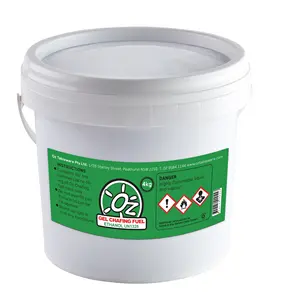 4 Kg Nhựa Xô Đóng Gói Ethanol Rắn Gel Chafing Món Ăn Nhiên Liệu