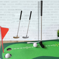 Mini-putter de golf en acier inoxydable avec logo personnalisé pour cadeaux promotionnels d'entreprise