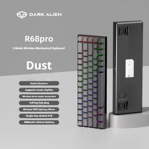 Teclado Mecánico Inalámbrico Tri-Modo Leaven R68 Pro RGB con Interruptores Intercambiables en Caliente y Diseño Compacto para Juegos de PC y Escritura, 68 Teclas - Product Image 6