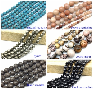 Perles en pierre <span class=keywords><strong>Serpentine</strong></span> pour la fabrication de bijoux, brin de perles rondes de 8mm, bricolage de qualité, prix d'usine, pièces - Product Image 6