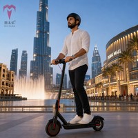 Scooter Eléctrico Resistente de 350W y 36V para Hombre, Plegable de 9.1 Pulgadas, Largo Alcance, con Control por Aplicación y Freno de Disco Trasero