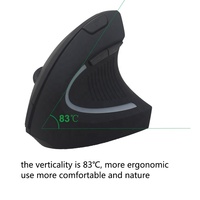 Mouse Optik Nirkabel Ergonomis, Tetikus Optik Nirkabel Ergonomis 2.4GHz 3 DPI 1000/1200/1600 6 Tombol untuk Laptop Komputer Desktop