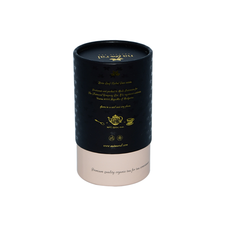 Cardboard Paper Tube Food Packaging Multifeatured Embossed Velvet Card Inserted