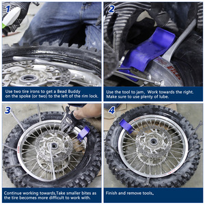 Herramienta manual CNC de 117 mm para reparación de llantas de motocicleta todoterreno, de aleación de aluminio Getitall - Product Image 4