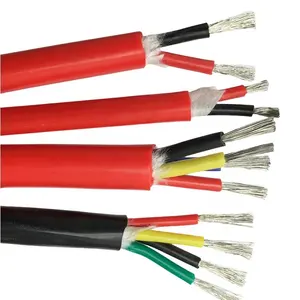 0.5 0.75 1 1.5 2 3.5 4 square power cable YGC high temperature resistance energy system 2 core Silicone heat resistant cable