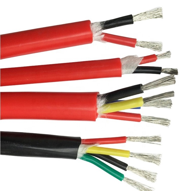 0.5 0.75 1 1.5 2 3.5 4 square Power Cable YGC High Temperature Resistance Energy System 2 Core Silicone Heat Resistant Cable