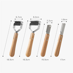 Demir ve Ahşap Saplı Köpek ve Kedi Tüy Tarama Tarağı - Düğümleri, Tüy Dökülmelerini ve Gevşek Tüyleri Giderir - Product Image 6