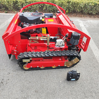 Pente télécommande tondeuse à gazon Rc herbe découpeuse Agriculture Robot débroussailleuse tondeuse tracteur CE 48V 4 temps moteur