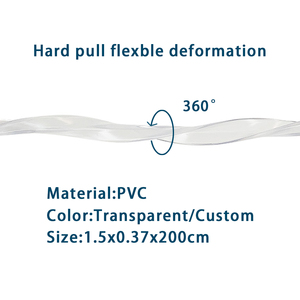 2 м/6,56 фута Прозрачная защитная лента из ПВХ + 4 небольших сферических угла + 4 L-образных угловых силиконовых бамперов с прозрачным краем углов Gua - Product Image 3