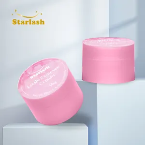 Starlash rosa creme removedor uv chicote cola remoção creme pêssego perfume LED cílios cola removedor