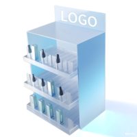 Présentoir personnalisable en acrylique à 8 niveaux pour sachets de tabac, snus et sachets de nicotine, pour magasins de tabac et de produits bucco-dentaires