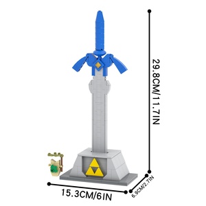 187Pcs MOC1383 Sword <strong>Building</strong> Sets Brick Action Figs DIY <strong>Building</strong> <strong>Blocks</strong> Sets Model Toys for Kid - Product Image 1