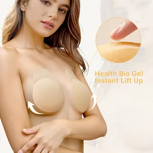 منتج جديد حمالة صدر من السيليكون ذاتية اللصق لرفع الثديين بدون أحزمة ورفع الحلمات بشريط لاصق