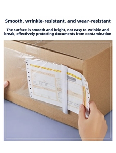 Custom Printed Self Adhesive Document Pouch Factory Wholesale Clear PE <b>Back</b> Glue Bag Multi Size Color for Logistics <b>Packing</b> List - Product Image 6