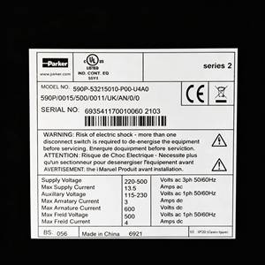 Variateur numérique régénératif série DC590+ 590P-53215010-P00-U4A0 220-500V triphasé pour le contrôle de vitesse des moteurs - Product Image 3