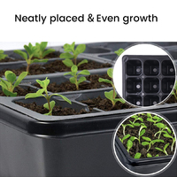 Barquettes à semis jetables, semoir, lumière pour plantes, matériau PP, 72 cellules, portable, marque Trilite
