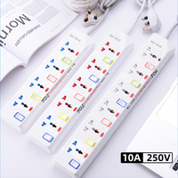 Multiprises électriques 4, 5 et 6 voies, rallonge électrique de 3 m