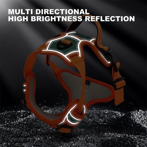 Muestra gratuita: Chaleco táctico reflectante de alta resistencia para perros, de varios tamaños, para entrenamiento, venta al por mayor. - Product Image 4