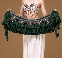 Bestdance Bellydance Taille Chaîne Rétro Satin Cuivre Coin Hanche Écharpe Taille Écharpe Tribal Ceinture 3 Couleurs