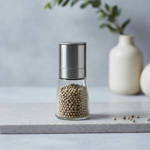 <span class=keywords><strong>Moulin</strong></span> à sel et à <span class=keywords><strong>poivre</strong></span> manuel, directement de l'usine, avec bouteille en verre transparente de 160 ml, compatible lave-vaisselle - Product Image 1