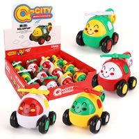 LASIVE TOYS Voiture miniature à inertie de qualité supérieure, quatre couleurs, dessin animé, jouet pour enfants, cadeaux